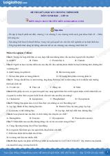 Đề thi giữa kì 1 Sinh 10 Chân trời sáng tạo - Đề số 5